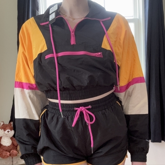 Fashion Nova Retro Style Windbreaker Jacket - Picture 9 of 9